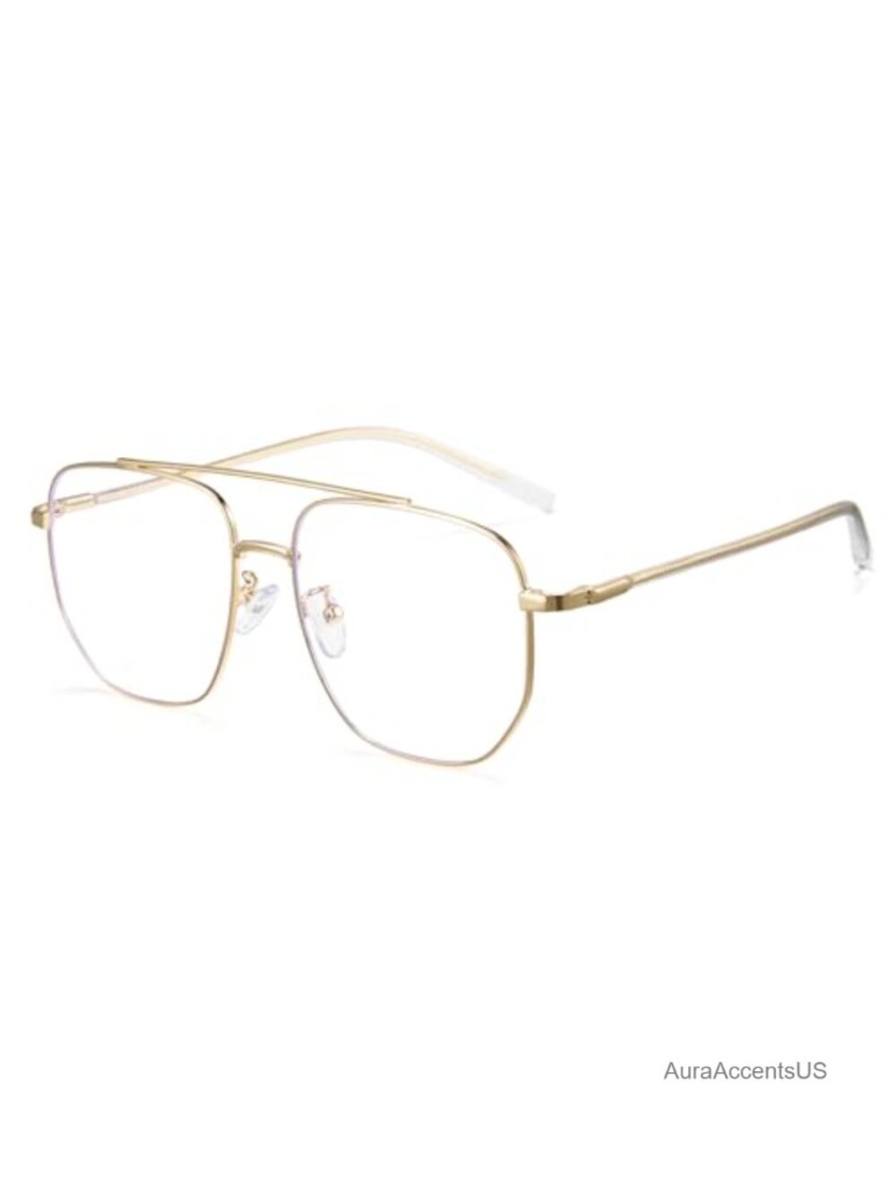 Oversized Aviator Blue Light Glasses Unisex Reduce Eye Strain UV Protection